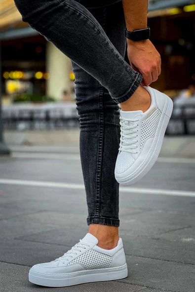 CH015 - CBT First Edition Erkek Ayakkabı BEYAZ - Resim 7