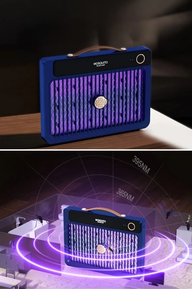 NACTUMU Kablosuz 3000V Yüksek Güçlü Elektrikli Sivrisinek Öldürücü Sivrisinek Öldürme Lambası,Sinek Kıran 4000mAh Şarj Edilebilir - 4