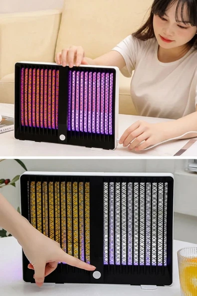 NACTUMU Şarjlı Sivrisinek Kovucu Sivrisinek Öldürücü Lamba Sessiz ve Güçlü Sivrisinek Tuzağı UV Işıklı Sinek Kıran - Resim 4