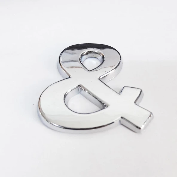 Cemax & İşareti 3,75 cm Krom Yapışkanlı ürün görseli