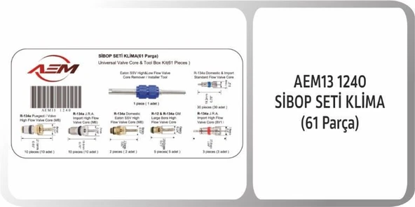 Sibop Seti Klima (61 parça) ürün görseli