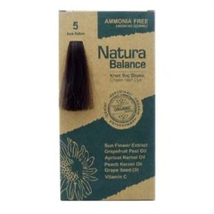 Natura Balance Organik Krem Saç Boyası 60 ml - 5 Açık Kahve ürün görseli 1