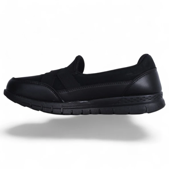 Ayzen 1261 Siyah Kadın Babet Ayakkabı - Resim 3