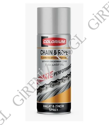 HSGL Colorium Halat Zincir Yağlama Sprey 400 ml  Uzun  Koruma ve Sessiz Çalışma  Zincir Yağlayıcı - 4
