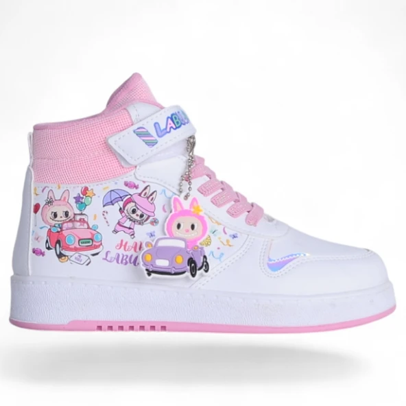 Prokids 4444 Beyaz-Pembe Kız Çocuk Bot Ayakkabı - Resim 9