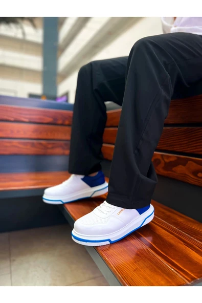 CH075 - CBT Signature Erkek Ayakkabı BEYAZ / SAX MAVI ürün görseli 1