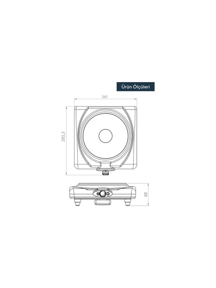Kumtel LX-7011 Hotplate Tekli Elektrikli Ocak - 3