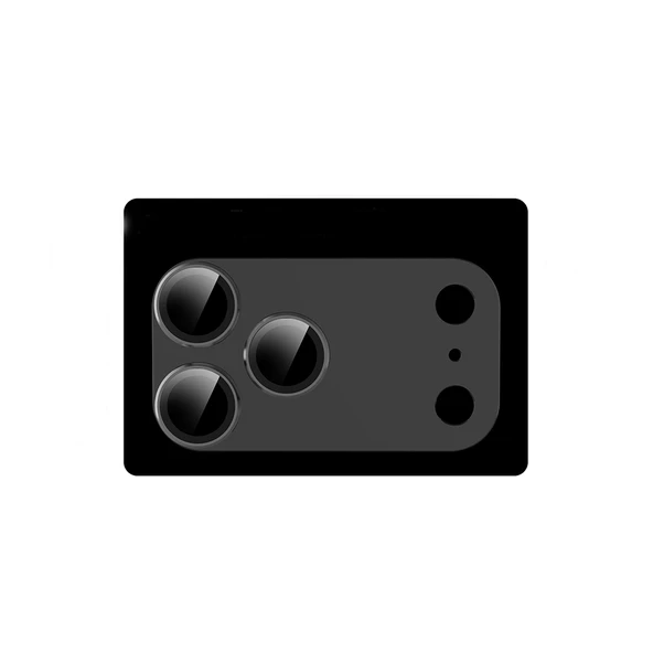 iPhone 17 Pro Max Uyumlu CL-20 Kamera Lens Koruyucu Titanyum Kaplama Tam Koruma - Resim 8