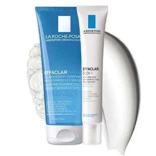 La Roche Posay Tanışma Kiti - Effaclar Duo Bakım Kremi 15 ml + Effaclar Temizleme Jeli 50 ml ürün görseli