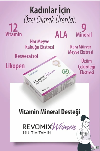 Revomix Women ( Kadınlara Özel Multivitamin , Mineral Takviyesi ) - 3