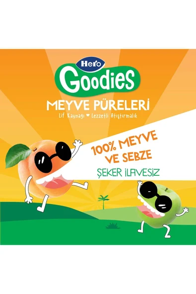 Hero Baby Goodies Kayısılı Ve Elmalı Meyve Püresi 100g - Resim 3