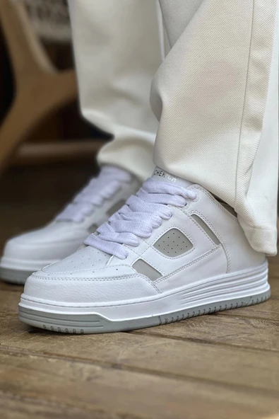 CH2410 - CBT Avax  Erkek Spor Ayakkabı BEYAZ/GRI - Resim 4