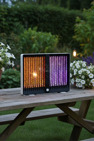 NACTUMU Şarjlı Sivrisinek Kovucu Sivrisinek Öldürücü Lamba Sessiz ve Güçlü Sivrisinek Tuzağı UV Işıklı Sinek Kıran - Resim 3