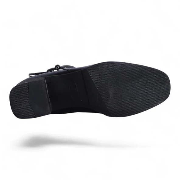 Scarletta M-460 Siyah Cilt Kışlık Kadın Bot Ayakkabı - 4