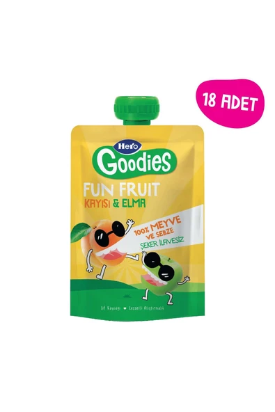 Hero Baby Goodies Kayısılı Ve Elmalı Meyve Püresi 100g ürün görseli 1
