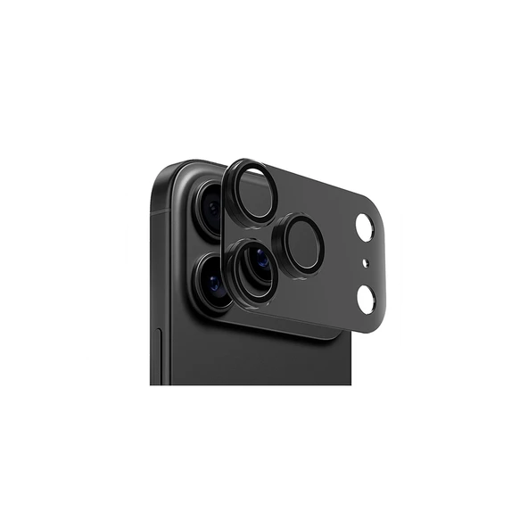 iPhone 17 Pro Max Uyumlu CL-20 Kamera Lens Koruyucu Titanyum Kaplama Tam Koruma - Resim 9