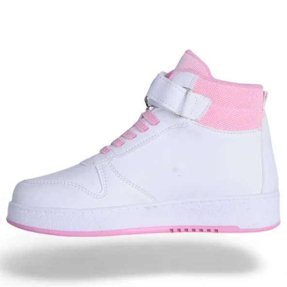 Prokids 4444 Beyaz-Pembe Kız Çocuk Bot Ayakkabı - Resim 6