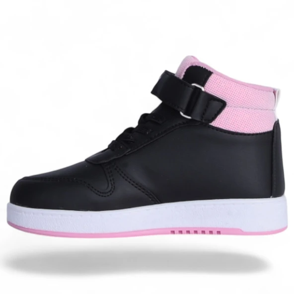 Prokids 4444 Siyah-Pembe Kız Çocuk Bot Ayakkabı - 3