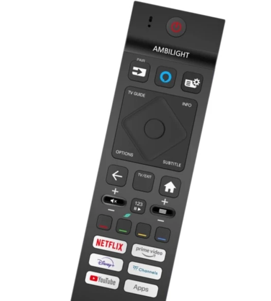 philips ile uyumlu Model 50PUS8510/12 qled 4k Ambilight Mikrofonlu Kumanda - Resim 2