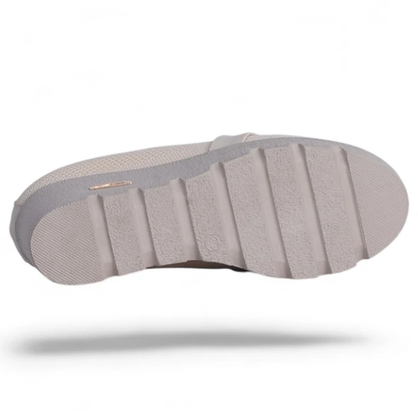 Esracan 2155 Krem Kadın Babet Ayakkabı - Resim 4