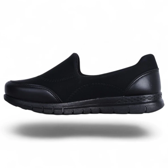 Ayzen 1258 Siyah Kadın Babet Ayakkabı - Resim 3