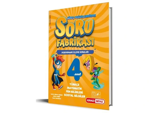 Kırmızı Beyaz 4.Sınıf Süreç Değerlendirme Soru Fabrikası Tüm Dersler Yeni ürün görseli