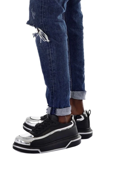 CH241 - CST Signature Line Up Erkek Ayakkabı SIYAH/GUMUS ürün görseli 1