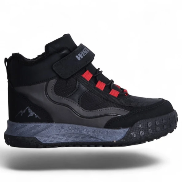 Visco 064 Siyah-Füme Erkek Çocuk Kışlık Bot Ayakkabı ürün görseli