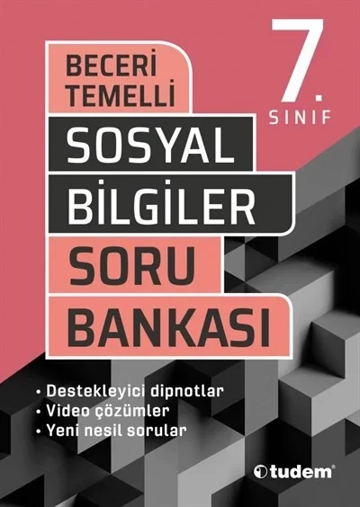TUDEM YAYINLARI 7. Sınıf Sosyal Bilgiler Beceri Temelli Soru Bankası ürün görseli