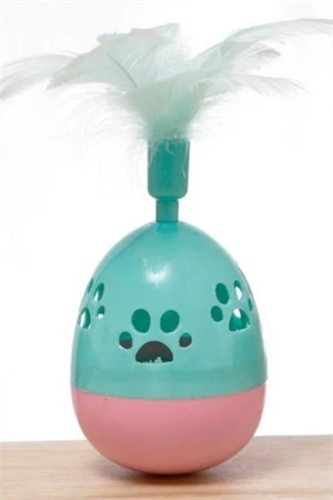 Hacıyatmaz Tüylü Oyuncak, Hareketli Hacıyatmaz Kedi Köpek Oyuncağı - Resim 5