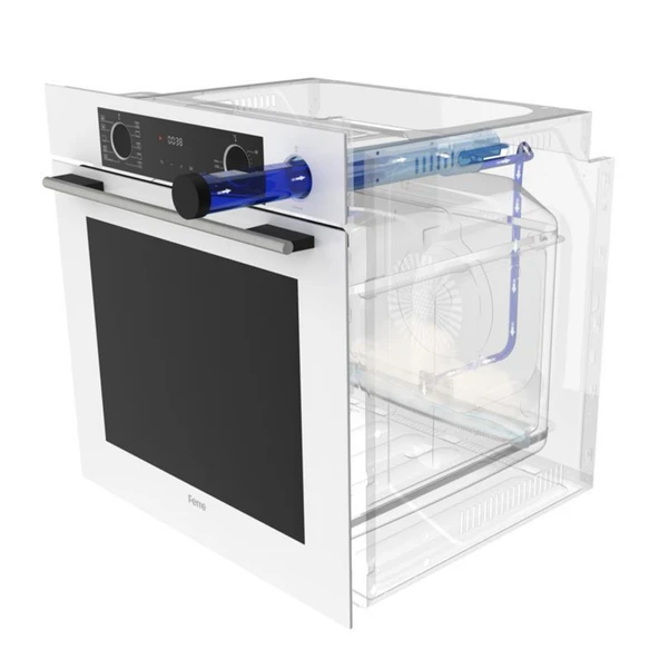 Ferre FryArt&Buharlı Fırın Altro FlowArt Elektrikli 3'lü Siyah Ank. Set (D086 + MS261 + XE64CS) - Resim 4