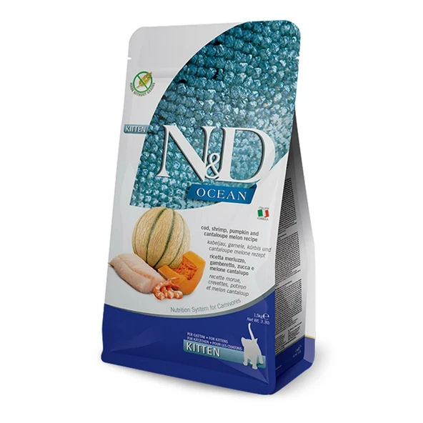 Nd Ocean Morina Kitten Tahılsız Kedi Maması 1.5 Kg - Resim 2
