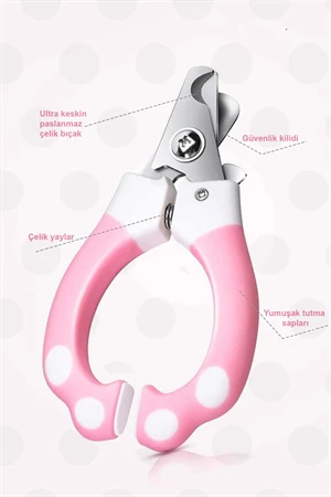 Kedi Ve Küçük Irk Köpek Tırnak Makası Törpü Seti Orta Boy Yeni Model 1 Adet Manikür Bakım Seti - 4