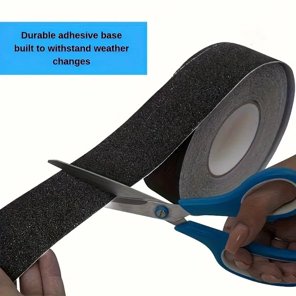 Kaydırmaz Bant 2,5cmx5metre Merdiven Bandı 25mm Zemin Kaydırmaz Bant - 6