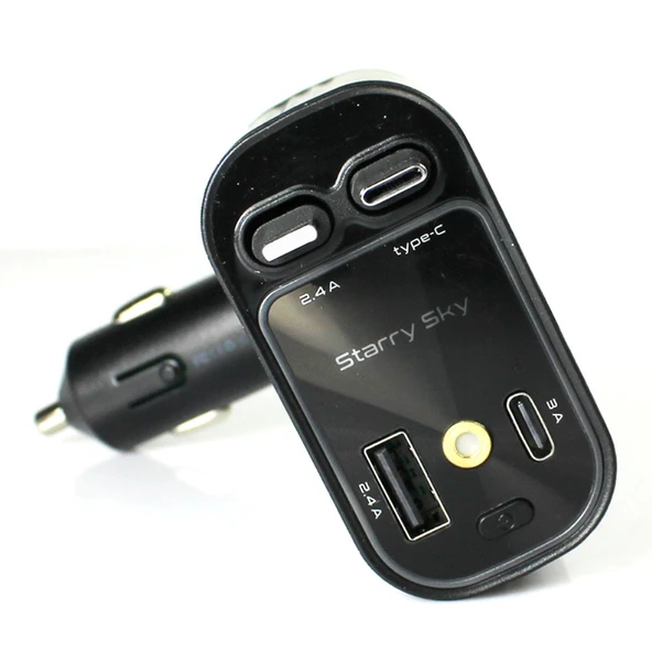 4 In 1 Geri Çekilebilir Araç Şarj Cihazı Rgb Işıklı USB C Kablosu IPhone Huawei Samsung Hızlı Şarj Kablosu Çakmak - 3