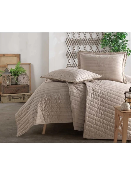 Clasy %100 Pamuk Çift Kişilik Yatak Örtüsü Seti Pedra - 3