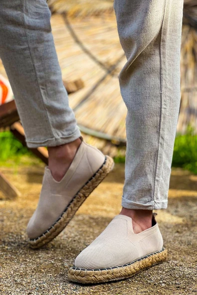 CH305 - Triko Erkek Ayakkabı BEJ - Resim 4