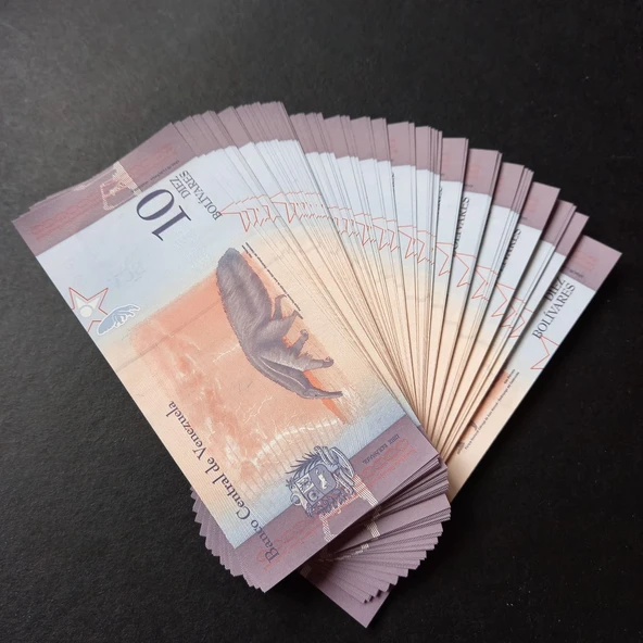 Escoines Koleksiyon 3996368f803ab035e8 2018 Venezuela 10 Bolivar deste ÇİL 100Adet eski kağıt para - 4