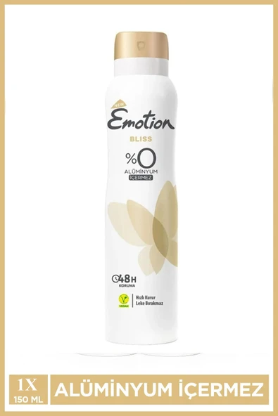 Emotion Bliss Kadın Vegan Deodorant 150 Ml Hızlı Kurur , Leke Bırakmaz ürün görseli