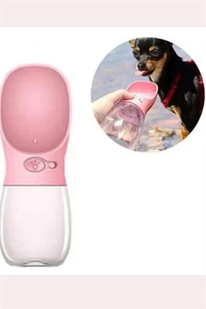 Taşınabilir Köpek Su Şişesi – Dökülme Önleyici Kapaklı, Saplı Seyahat Dostu Evcil Hayvan Su Kabı, Karışık Renk (Stok Durumuna Göre) - Resim 4