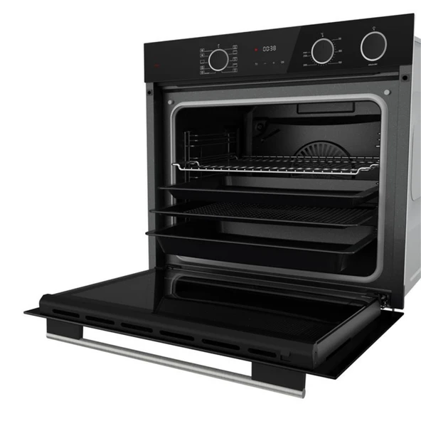 Ferre FryArt&Buharlı Omega Sessiz Davlumbaz Elektrikli Siyah Ank. Set (D080-SA + MS261 + XE64CS ) - Resim 6