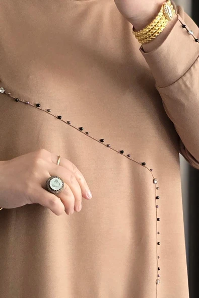 Kadın Tesettür Giyim Büyük Beden Mihra Pantolonlu İkili Takım - Resim 8