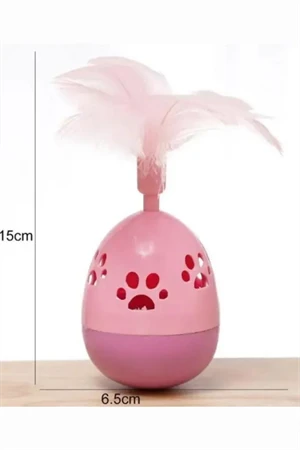 Hacıyatmaz Tüylü Oyuncak, Hareketli Hacıyatmaz Kedi Köpek Oyuncağı - Resim 4