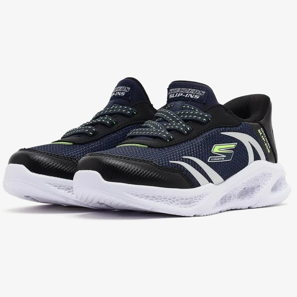 Skechers Meteor Lights Brisk Beams 403848N Işıklı Ortopedik Çocuk Spor Ayakkabı - Resim 2