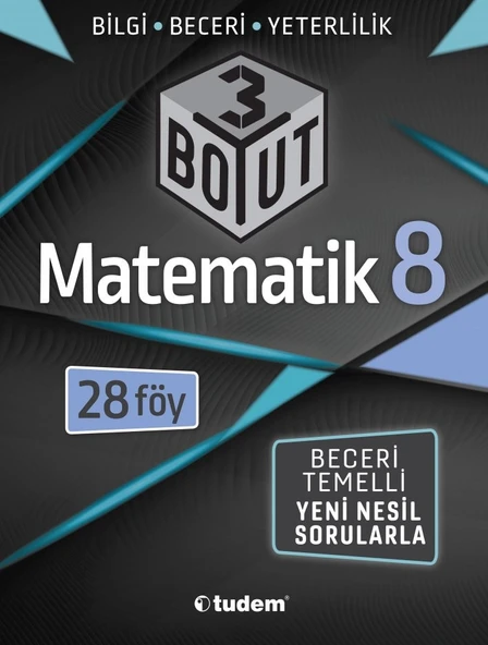 TUDEM YAYINLARI 8. Sınıf Matematik 3 Boyut ürün görseli