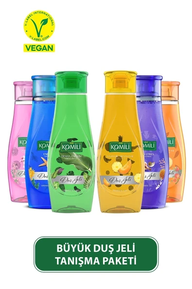 Komili Duş Jeli Büyük Tanışma Paketi 6'lı Set - 6 X 500 ML ürün görseli
