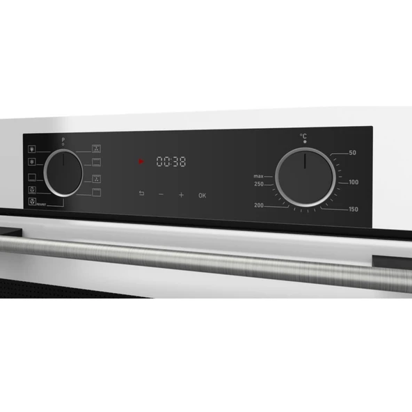 Ferre  FryArt Fioren Vitroseramik Elektrikli Sessiz Beyaz Ankastre Set (D064 -SA + Ms261 + XE63CB ) - Resim 5