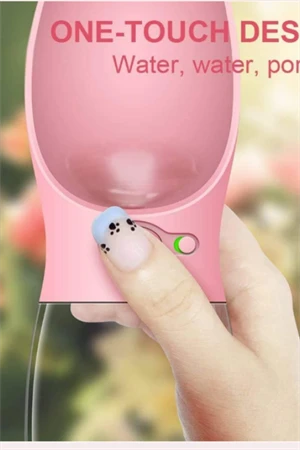 Taşınabilir Köpek Su Şişesi – Dökülme Önleyici Kapaklı, Saplı Seyahat Dostu Evcil Hayvan Su Kabı, Karışık Renk (Stok Durumuna Göre) - Resim 6