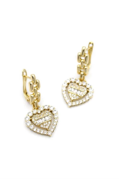 Kalp Küpe - Altın - 2