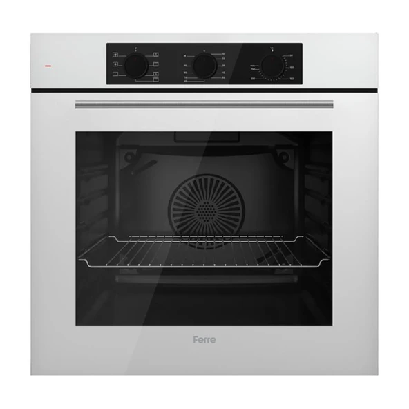 Ferre Luce Vitroseramik Elektrikli Ultra Sessiz Beyaz Ankastre Set (D081 - SA  + Ms261 + QBL62CB ) - Resim 3